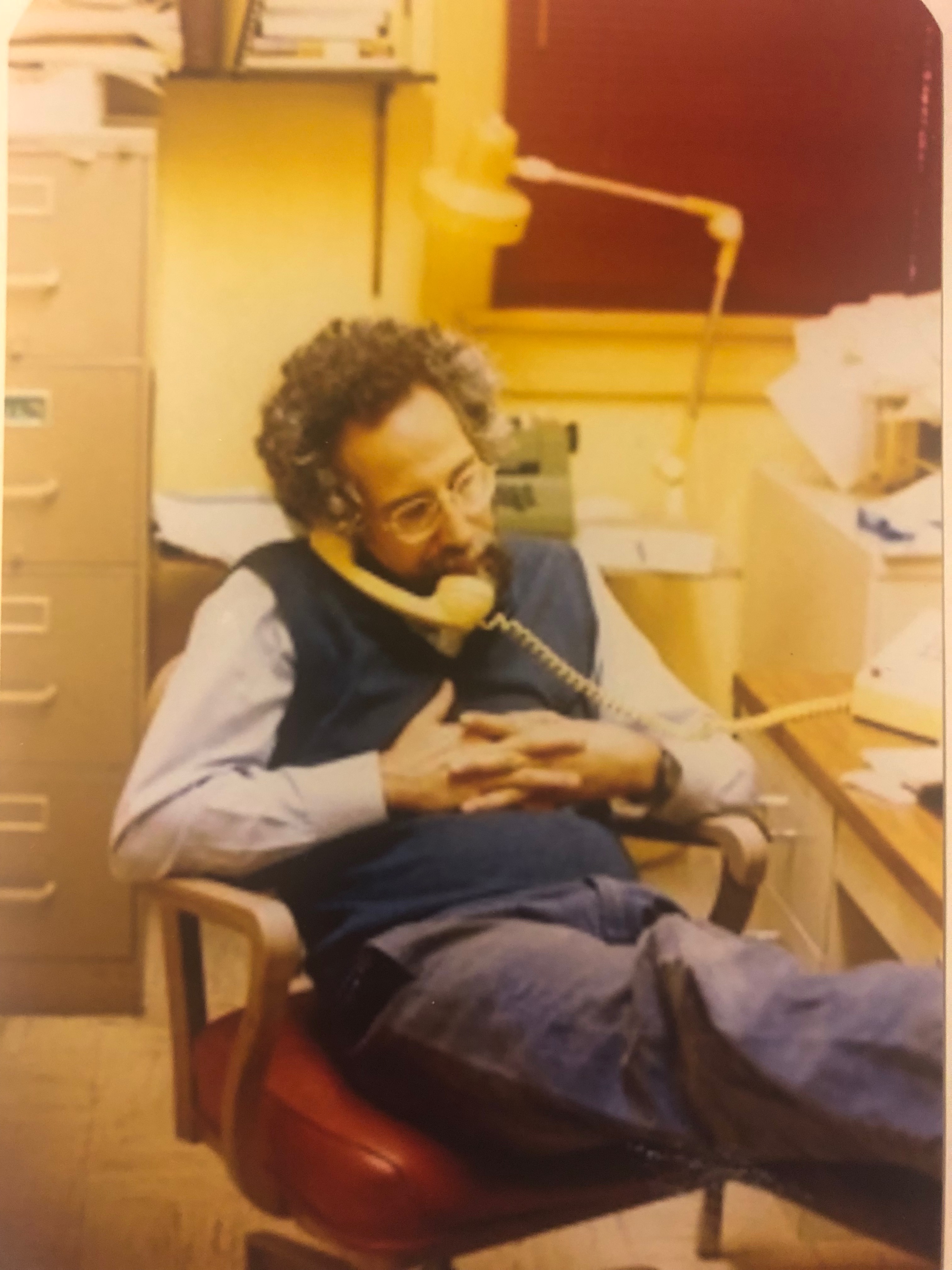 photo of David Minkus on the phone