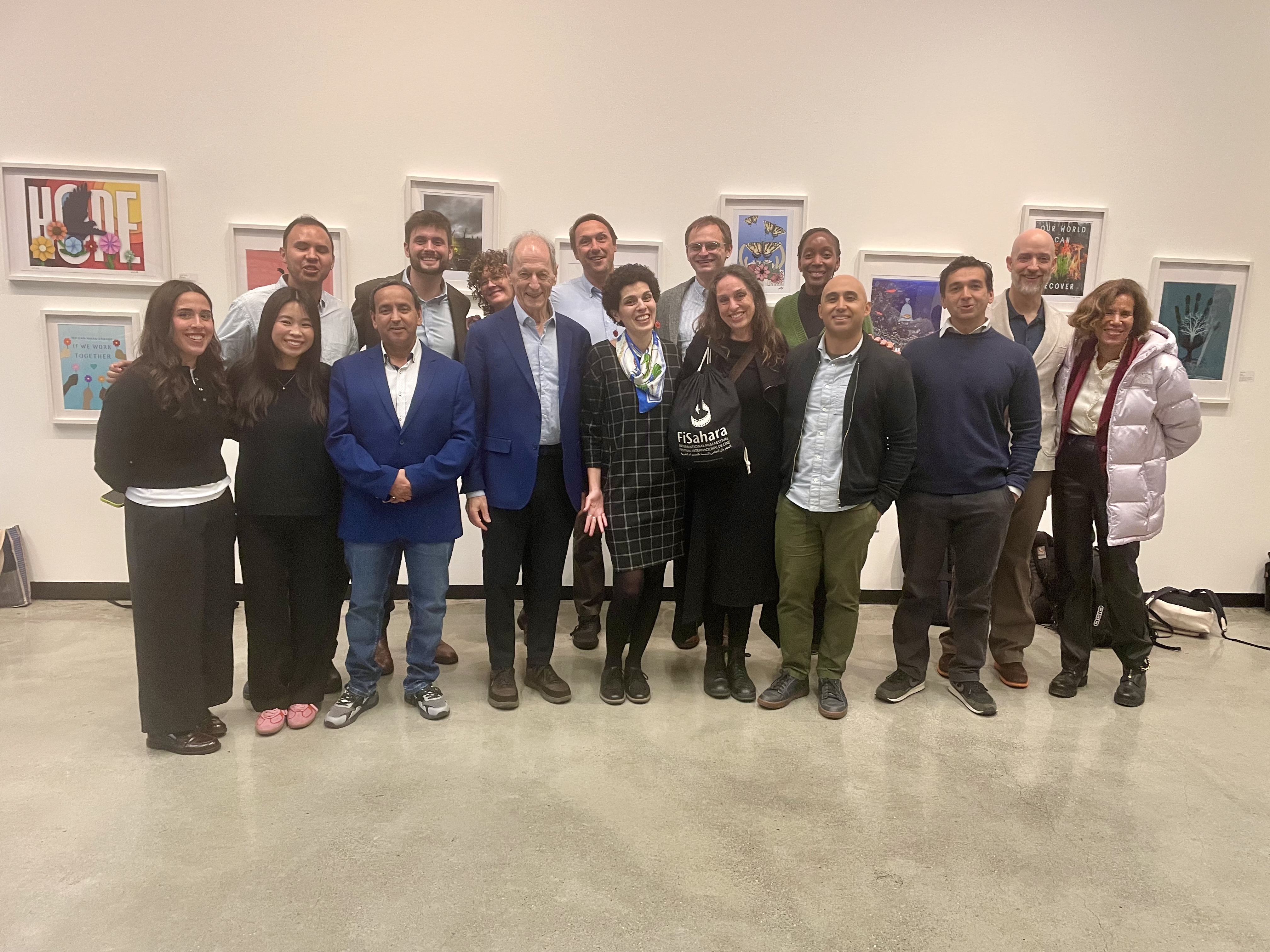 group photo at event