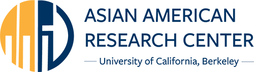 Logo of Asian American Research Center in Cal Blue and Gold color scheme.