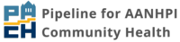 logo with a staircase and campanile with text reading "Pipeline for AANHPI Community Health"