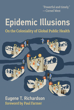 The book cover for Epidemic Illusions. Different, yet similar, social bubbles are connected by networks.