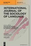 The journal cover of International Journal of the Sociology of Language