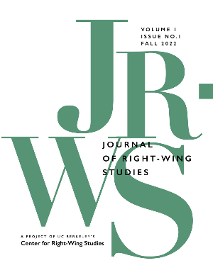 The cover of the Journal of Right-Wing Studies