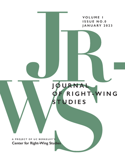 The cover of Journal of Right-Wing Studies
