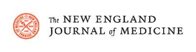 The logo of The New England Journal of Medicine. A quill is crossed with a caduceus.