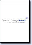 The journal cover for Teachers College Record.