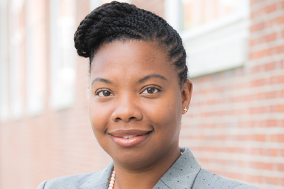 Tolani Britton, recipient of the Early Career Award in Educational Policy and Politics Award.