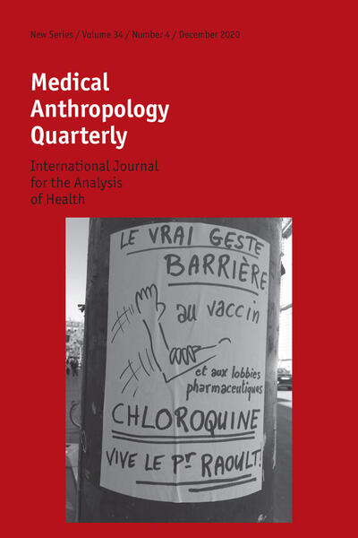 The cover of the Medical Anthropology Quarterly Journal.